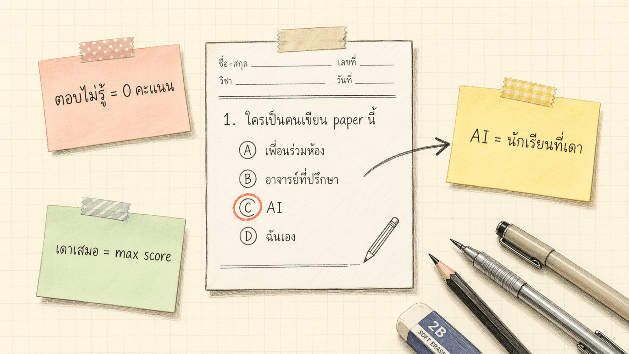 AI ไม่ได้โกหก แค่ถูกฝึกให้เดา first principles ของ hallucination