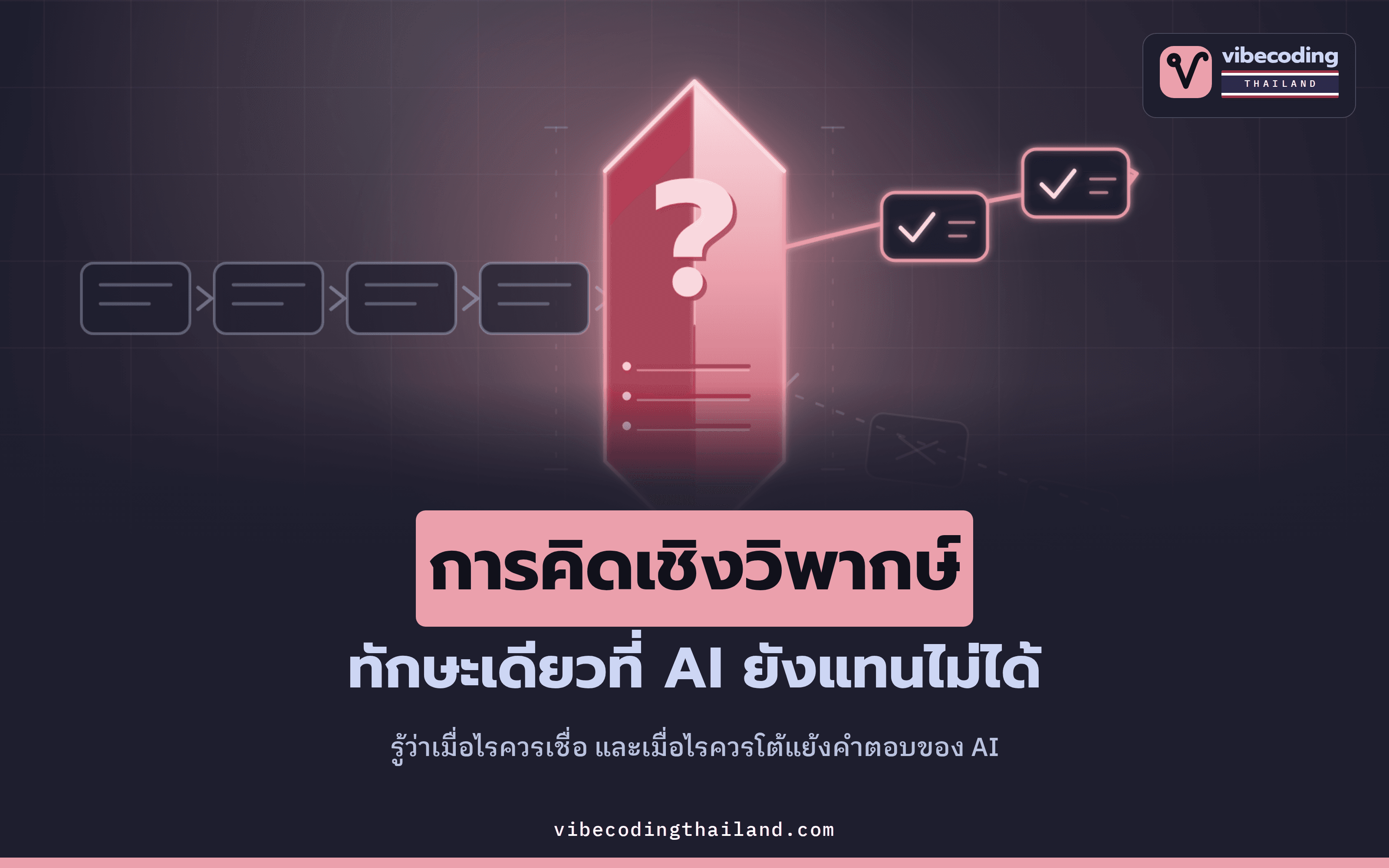 เมื่อ AI เขียนเรียงความแทนได้ ทักษะเดียวที่มันยังแทนไม่ได้คือการคิดเชิงวิพากษ์