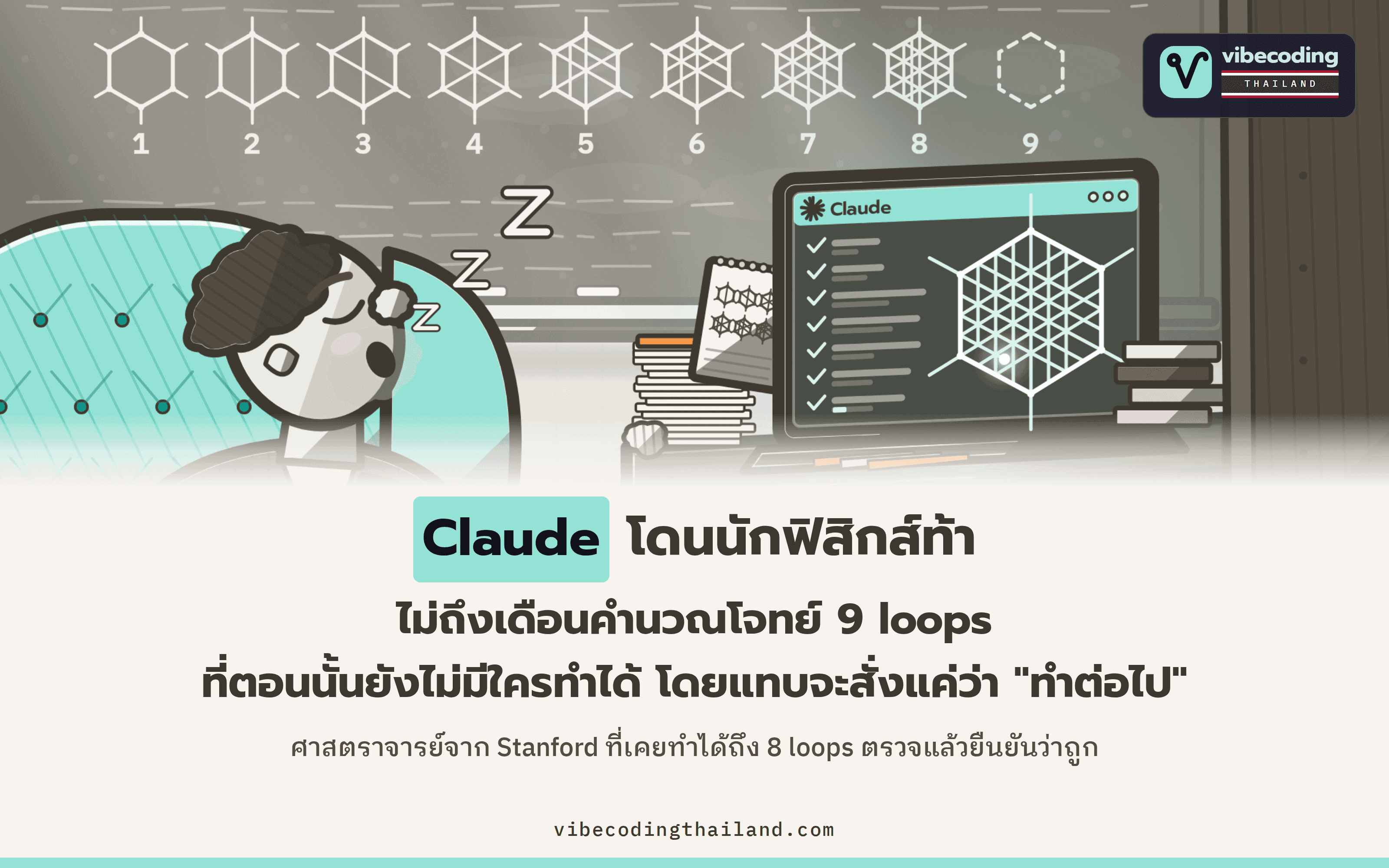 เมื่อนักฟิสิกส์ตั้งโจทย์ท้า: Claude ใช้เวลาไม่ถึงเดือนคำนวณโจทย์ 9 loops ที่ตอนนั้นยังไม่มีใครทำได้ โดยแทบสั่งแค่ว่า "ทำต่อไป"
