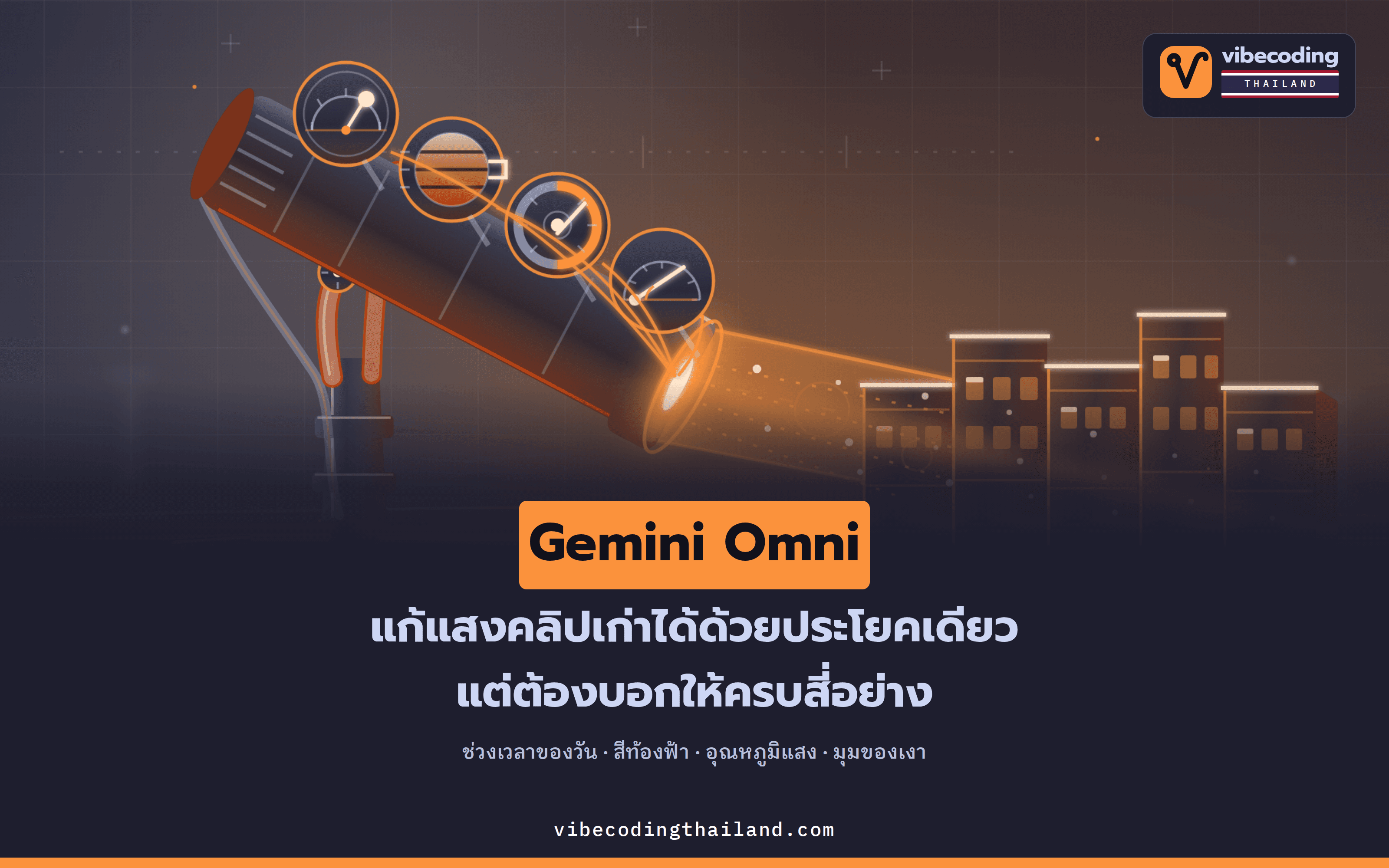 แก้วิดีโอด้วย Gemini Omni · สี่ท่าจากทีมงาน Gemini และสิ่งที่ต้องพิมพ์ในพรอมป์