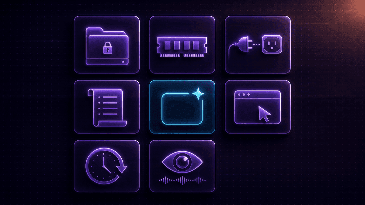 ภาพ overview สรุป 7 capabilities ของ Codex เรียงเป็น grid หรือ map พร้อมป้ายชื่อแต่ละความสามารถ ส่งสารว่า Codex คือ super app ที่ทำได้หลายอย่าง