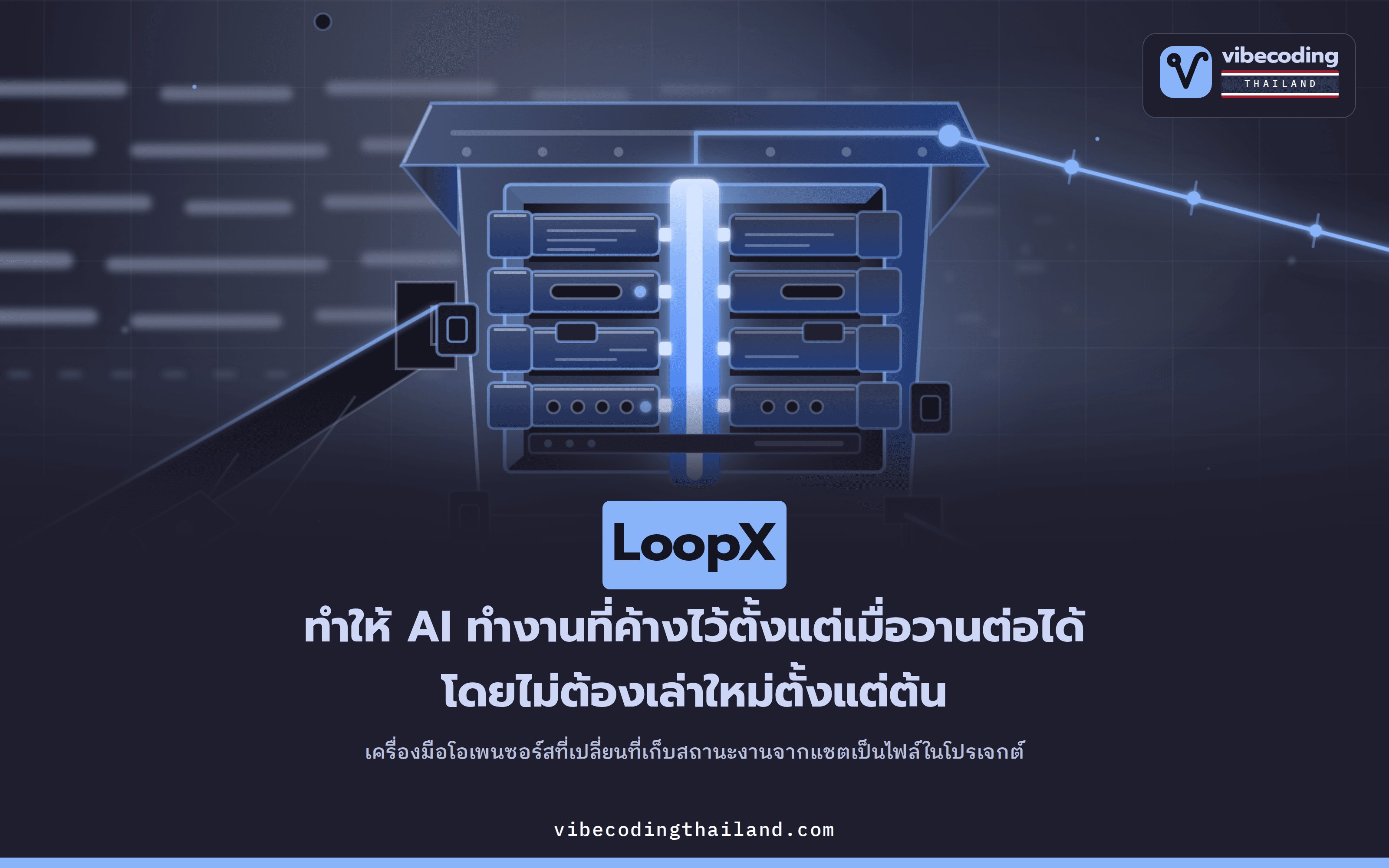 LoopX ย้ายสถานะงานของ AI ออกจากแชตมาเก็บเป็นไฟล์ งานยาวข้ามวันเลยไม่หลุดมือ