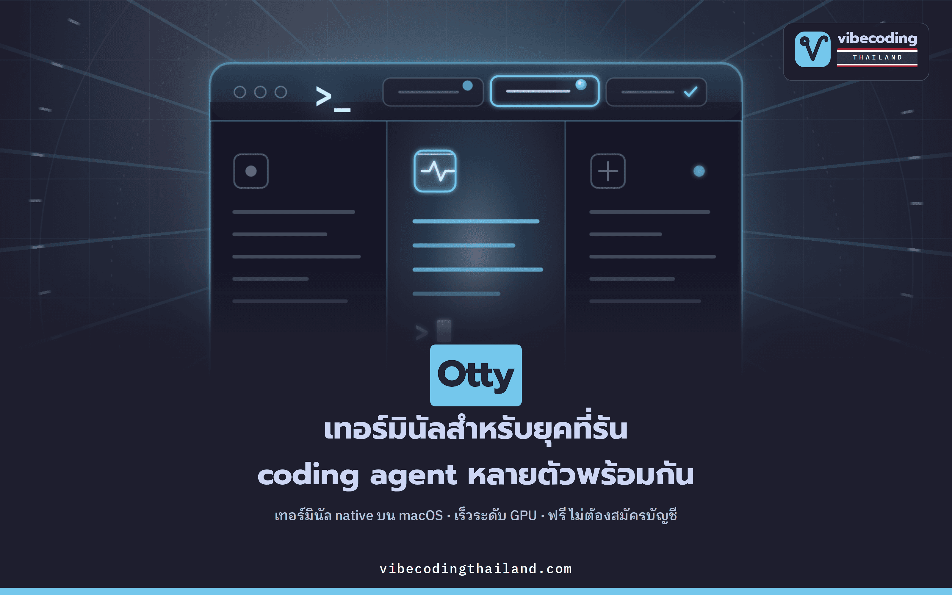 Otty: เทอร์มินัลที่ทำมาเพื่อยุคที่เรารัน coding agent อยู่ในจอดำทุกวัน