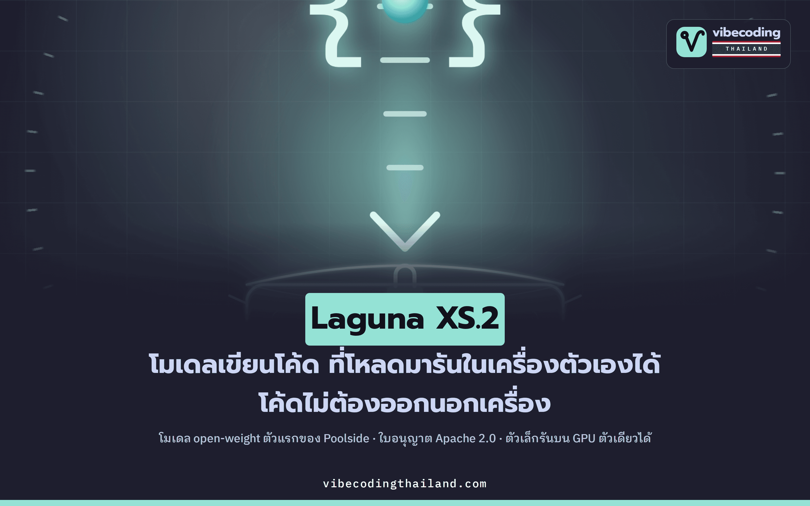 Laguna XS.2 จาก Poolside · โมเดลเขียนโค้ด open-weight ที่โหลดมารันในเครื่องตัวเองได้ด้วย Ollama คำสั่งเดียว