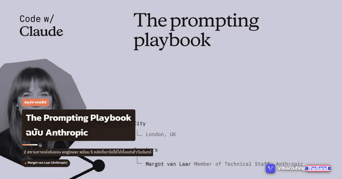 The Prompting Playbook ฉบับ Anthropic: 5 หลักเขียน prompt ให้รอดผ่าน production และ model migration