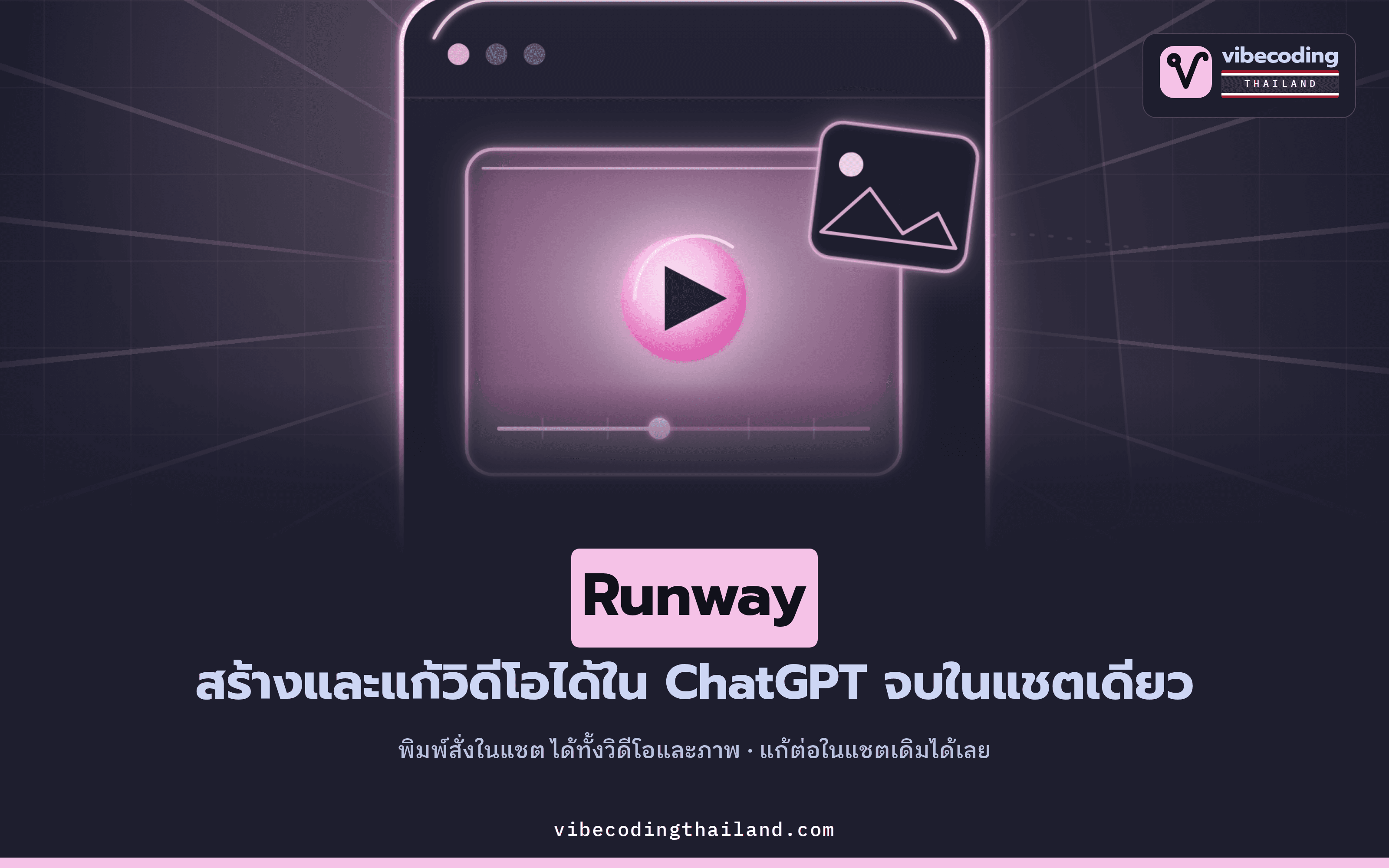 Runway มาอยู่ใน ChatGPT แล้ว สั่งสร้างและแก้วิดีโอและภาพได้ในหน้าต่างแชตเดียว