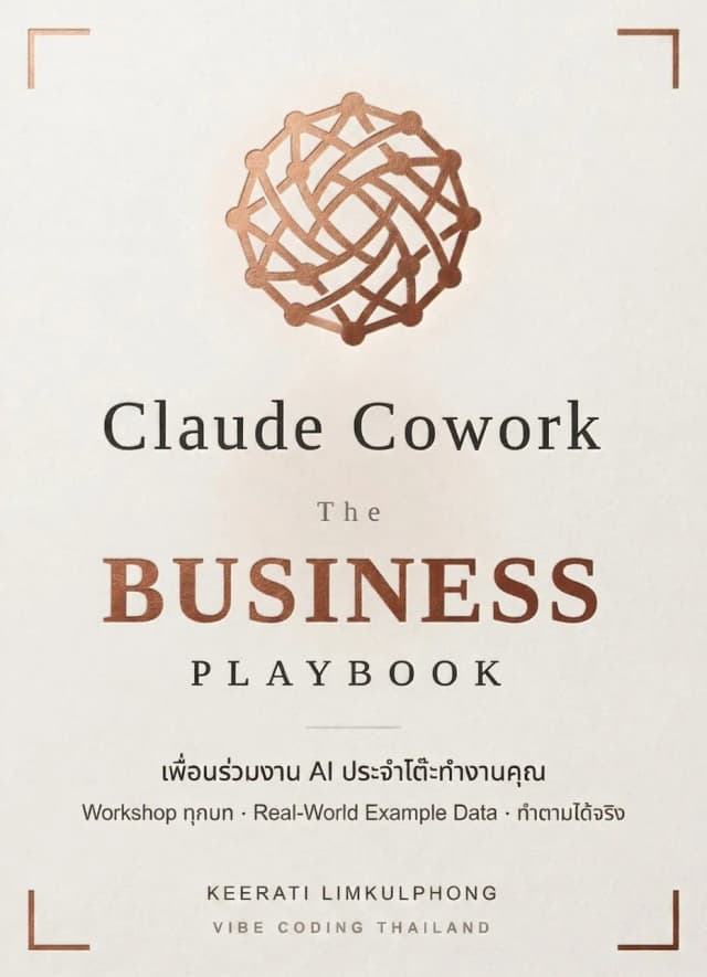 ปกหนังสือ Claude Cowork: The Business Playbook