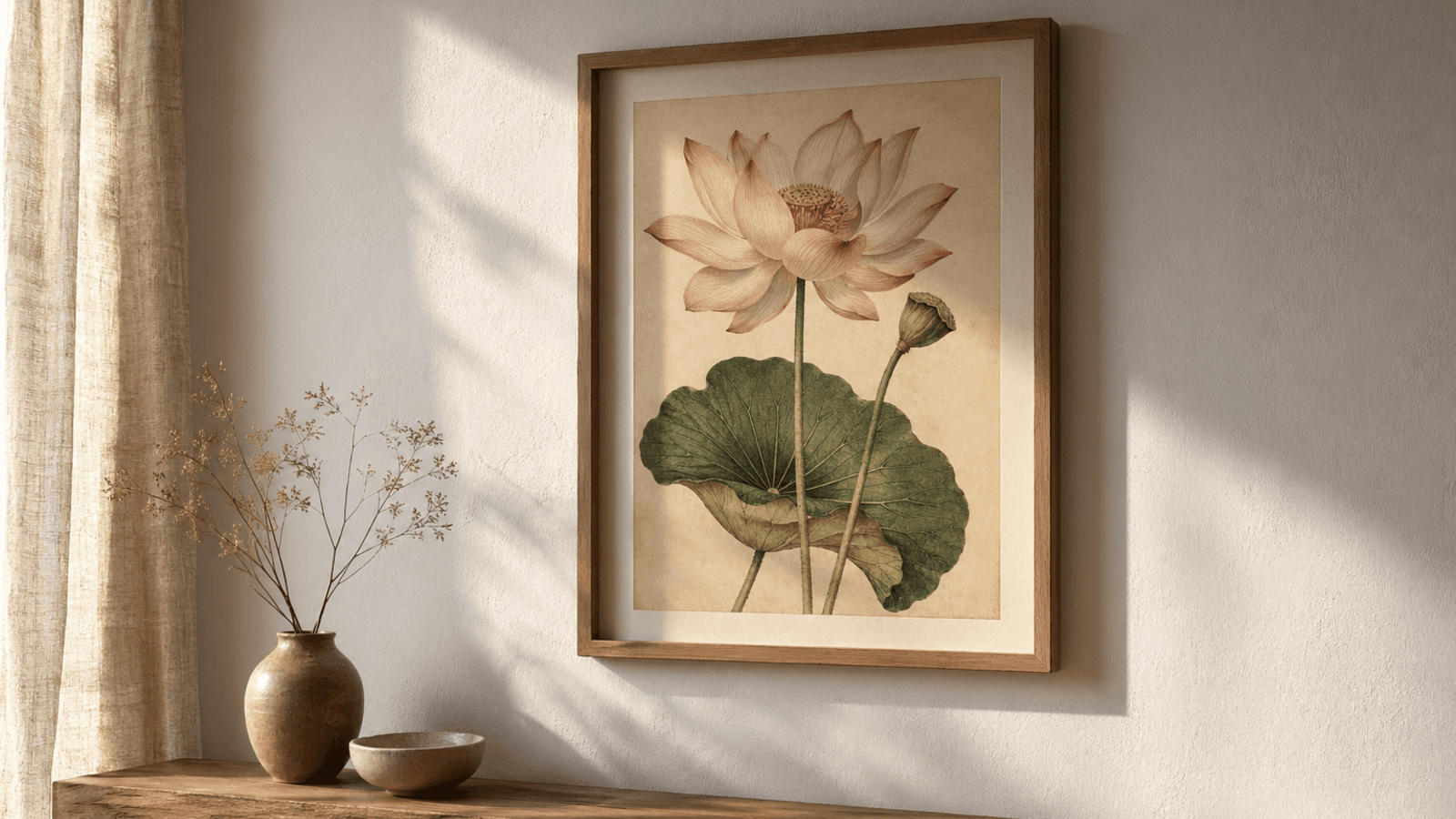 สร้างภาพ Abstract Organic Shapes โทน Earth Tone สไตล์ Matisse สำหรับติดผนัง Modern