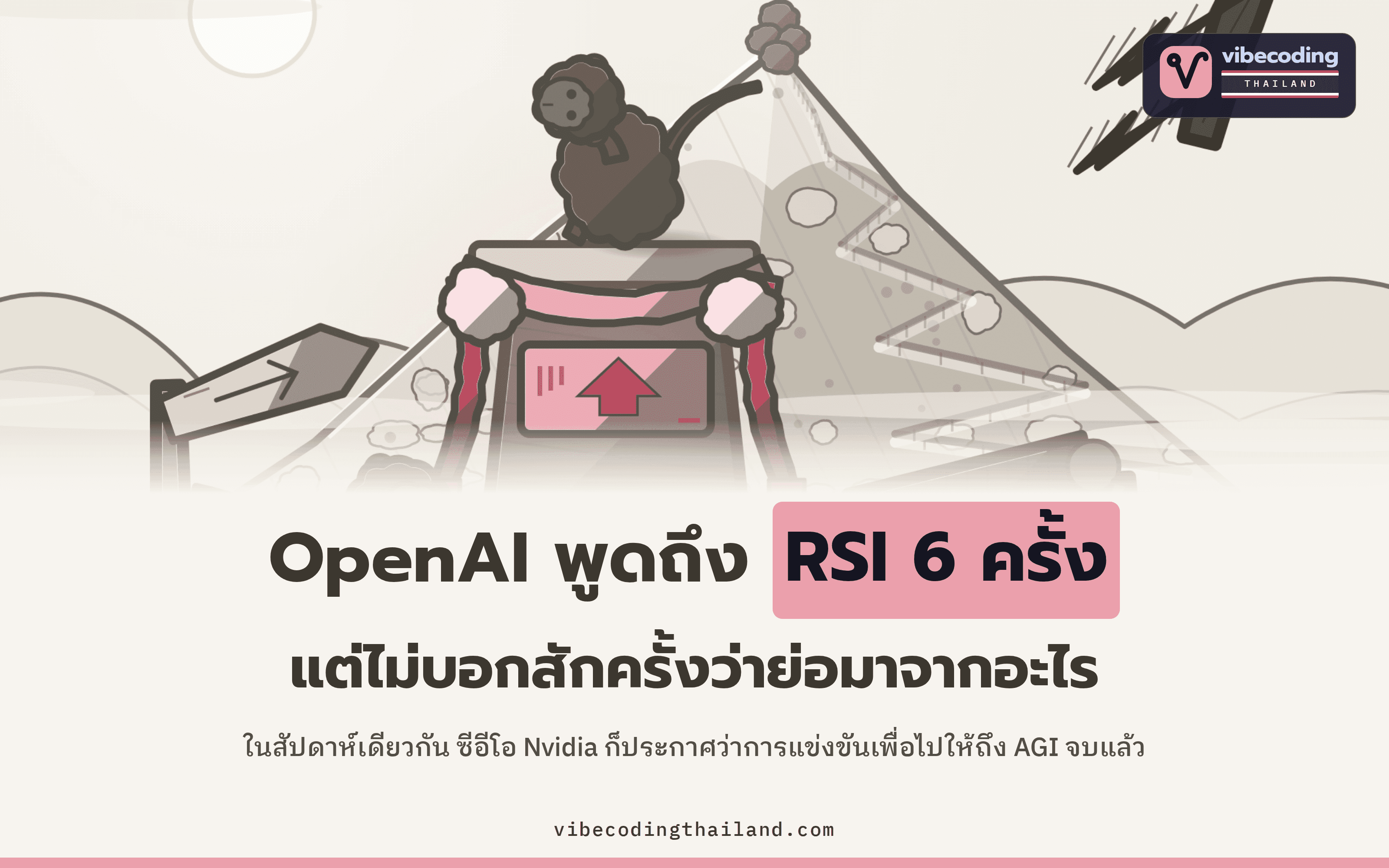 OpenAI ใช้คำว่า RSI 6 ครั้งโดยไม่นิยามเลยสักครั้ง ส่วน AGI ก็มีคนประกาศชัยชนะไปแล้ว