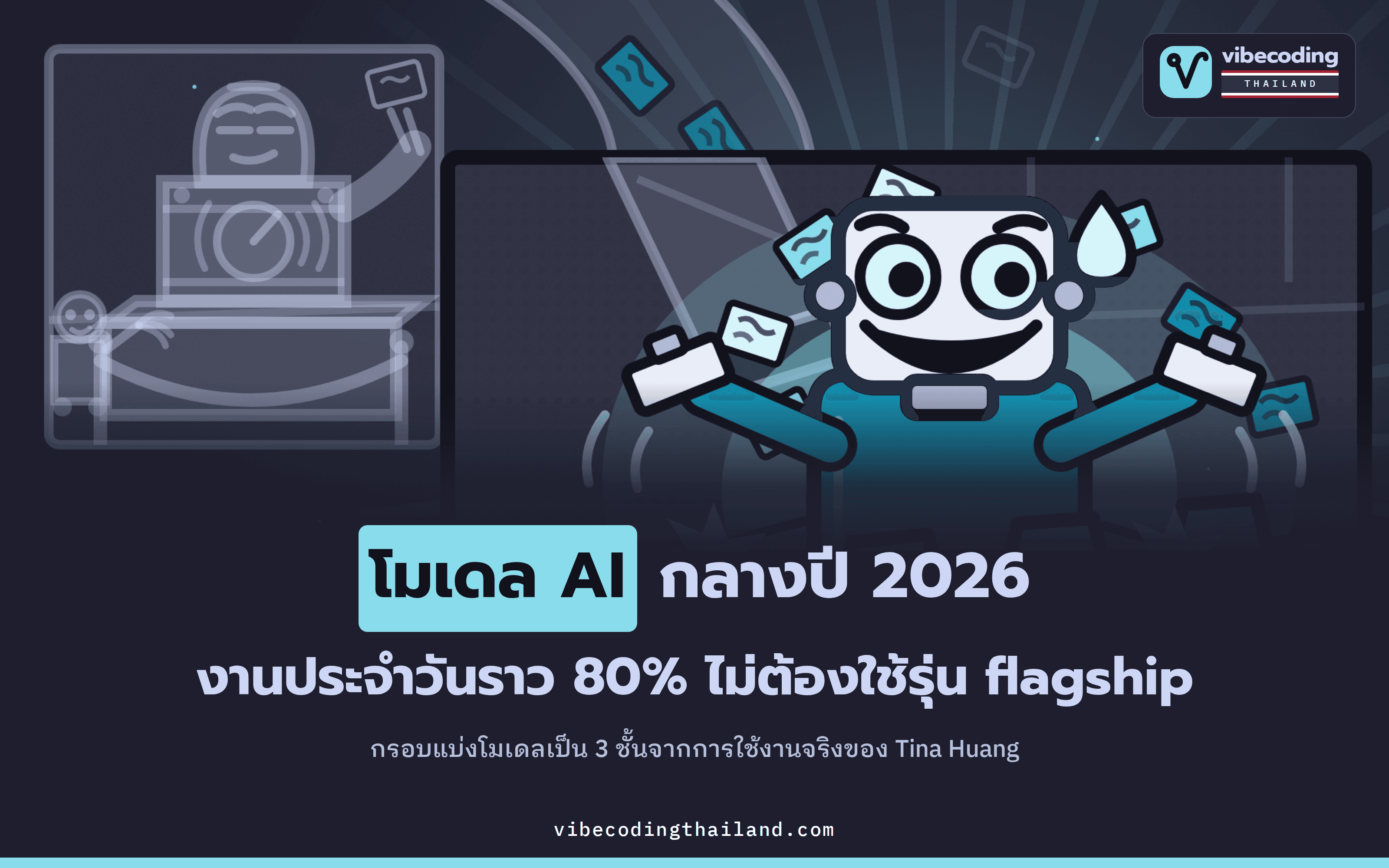 โมเดล AI กลางปี 2026: แบ่งงานเป็น 3 ชั้นกับ 1 กลุ่มเฉพาะทาง