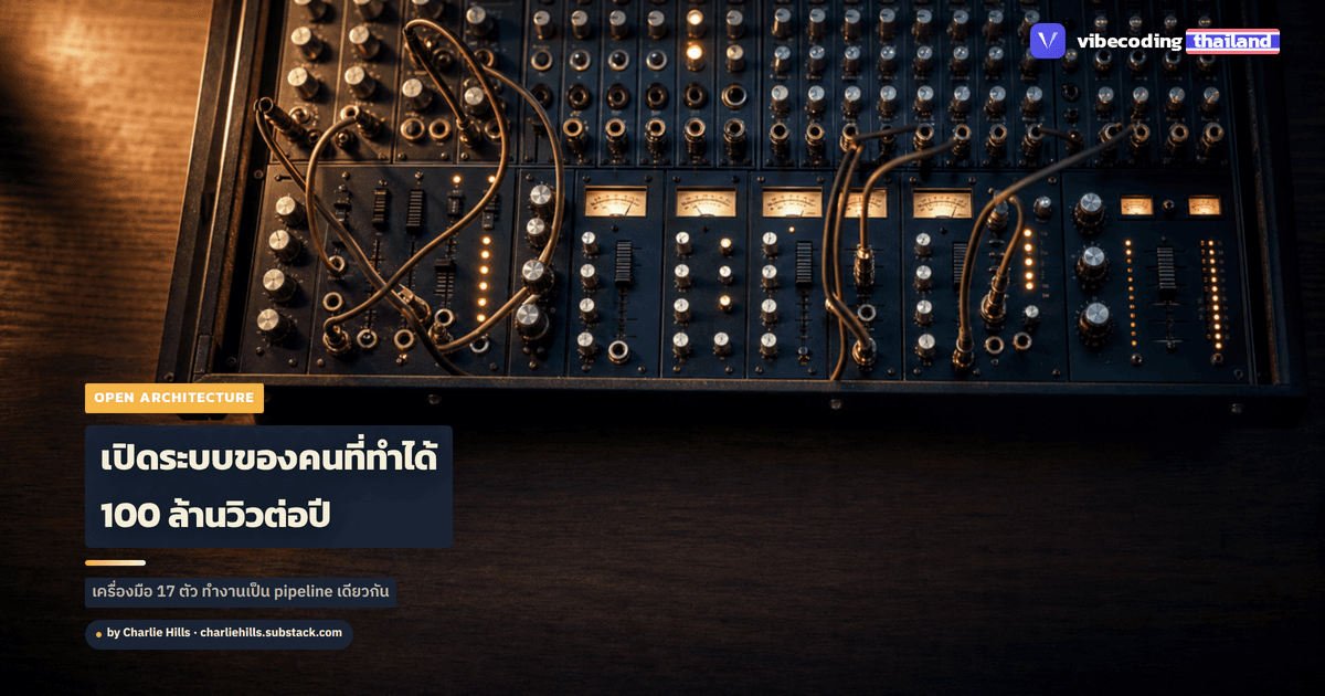เปิดระบบของ Charlie Hills: 17 Claude Skills ที่ทำงาน 350k followers และ 100 ล้านวิวต่อปี เปิด open source ทั้งหมดใต้ MIT