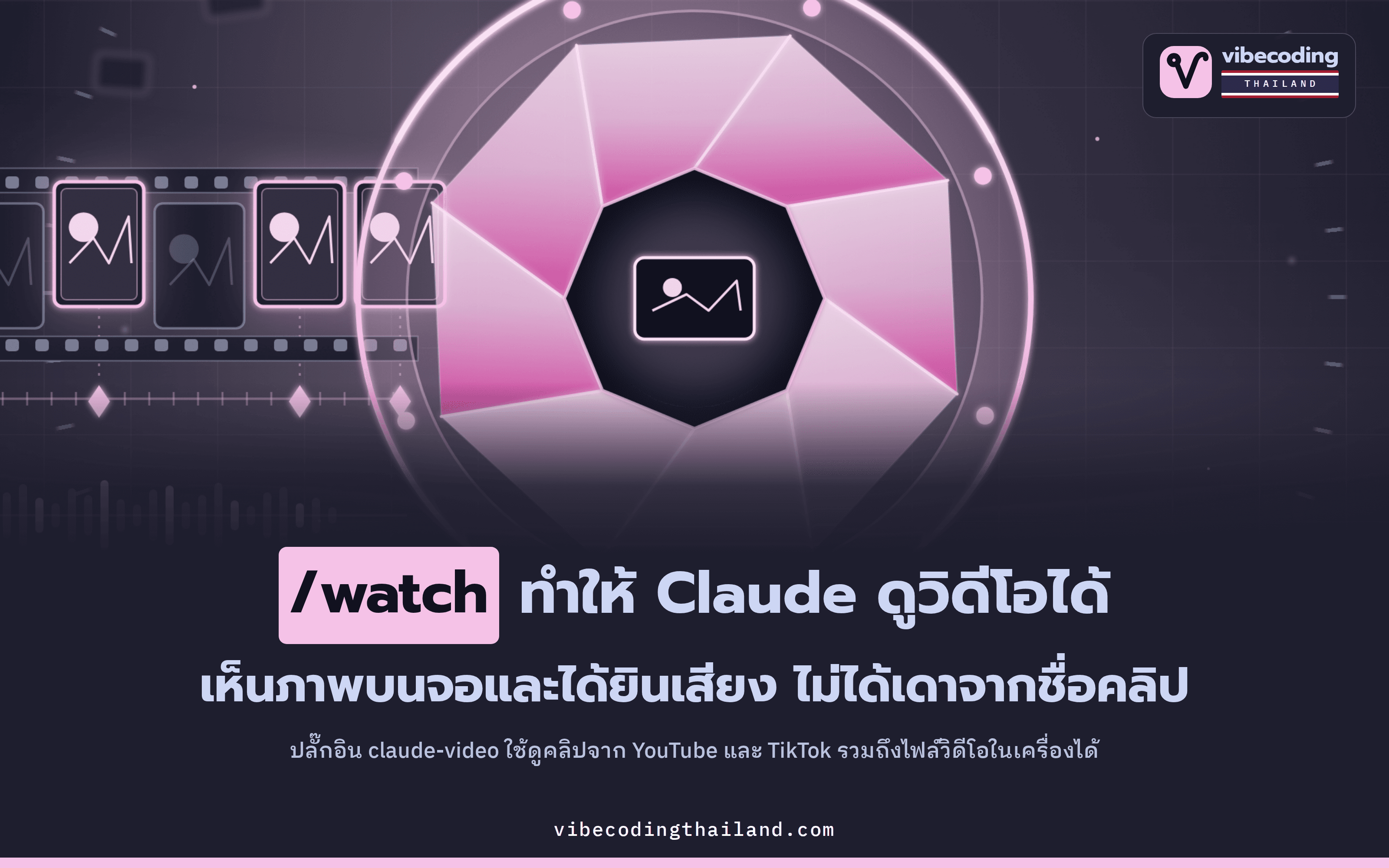 Claude อ่านโค้ด เปิดเว็บได้หมด แต่ดูวิดีโอไม่เป็น จนมี /watch