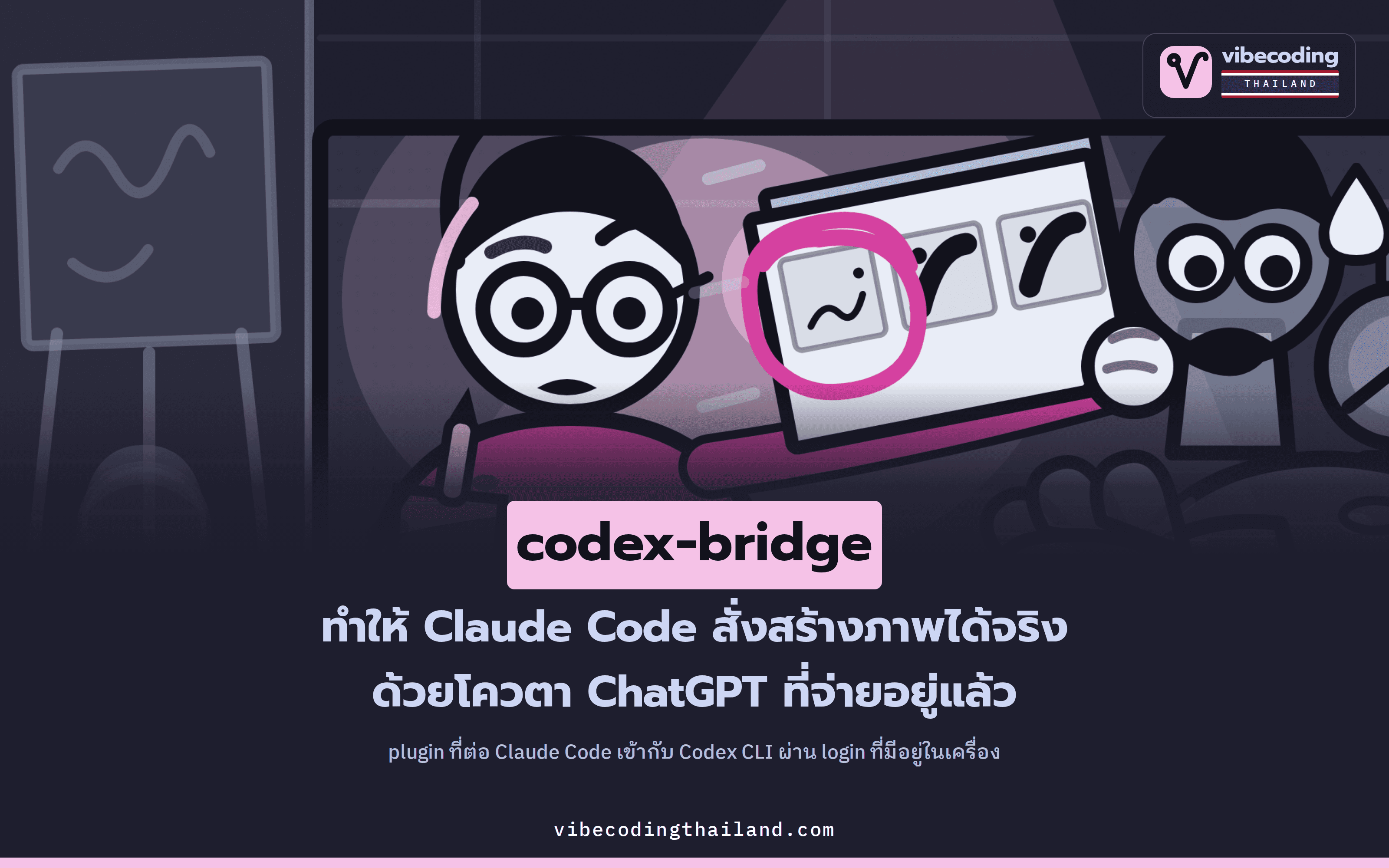 codex-bridge ทำให้ Claude Code สร้างภาพและเรียก GPT-5 ด้วยโควตา ChatGPT ที่จ่ายอยู่แล้ว