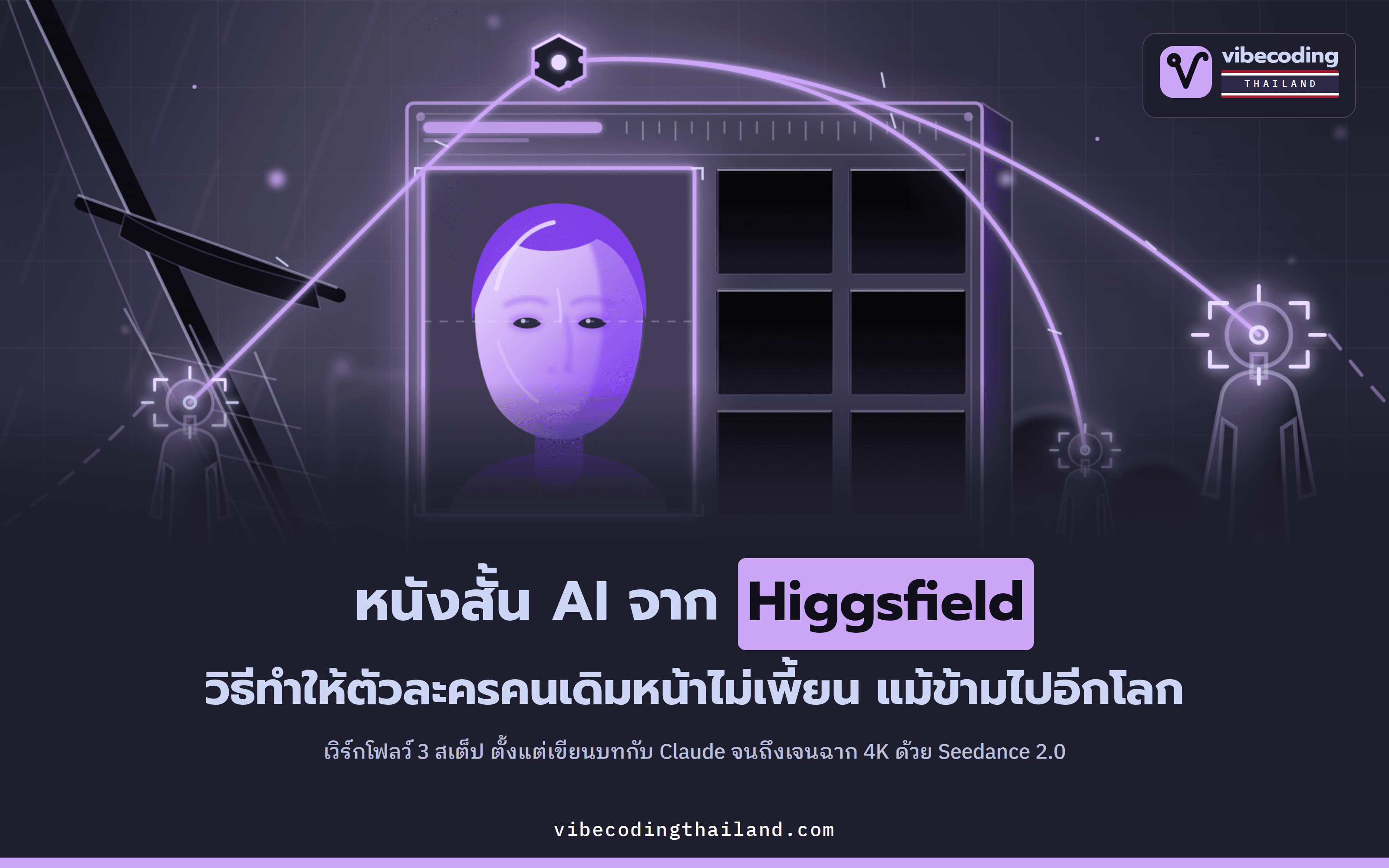 ถอดเวิร์กโฟลว์หนังสั้น AI จาก Higgsfield · Seedance 2.0 + Claude + GPT Image 2.0 กับวิธีล็อกหน้าตัวละครไม่ให้เพี้ยนข้าม 3 โลก