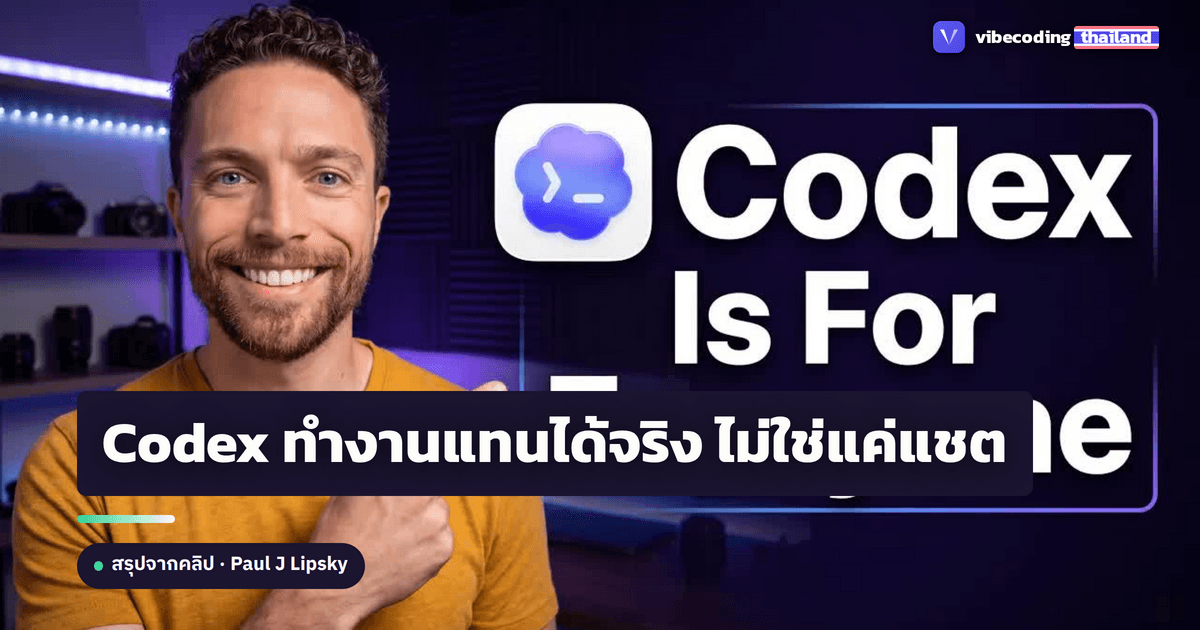 OpenAI Codex คืออะไร: ผู้ช่วย AI ที่ลงมือทำงานกับไฟล์จริงในเครื่อง คนไม่เขียนโค้ดก็ใช้ออโตเมตงานได้ใน 15 นาที