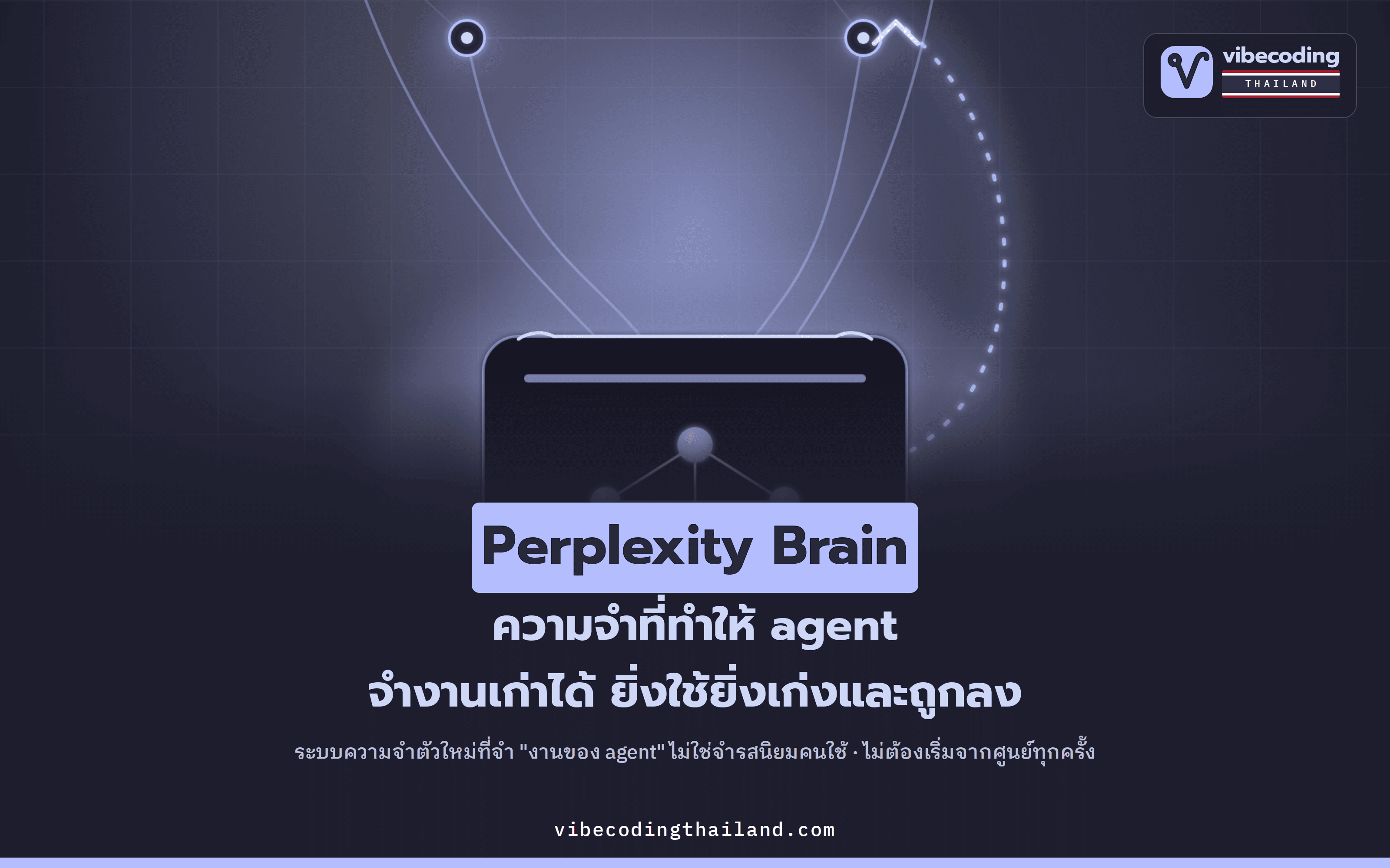 Perplexity เปิดตัว Brain · ความจำที่ทำให้ AI agent จำงานเก่าได้ ยิ่งใช้ยิ่งถูกลง 13%