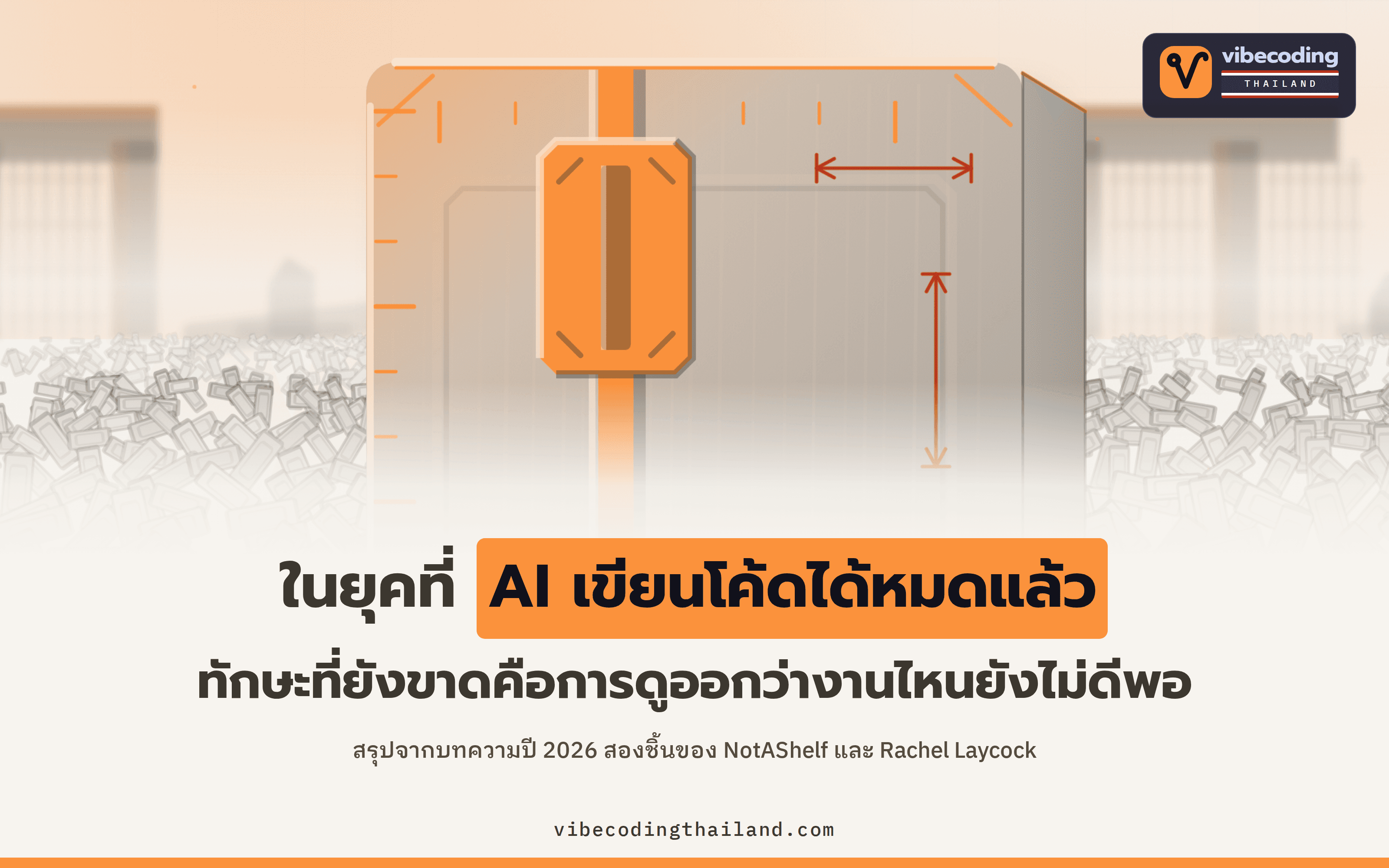 ถ้า AI เขียนโค้ดได้หมดแล้ว เหลืออะไรให้คนฝึก