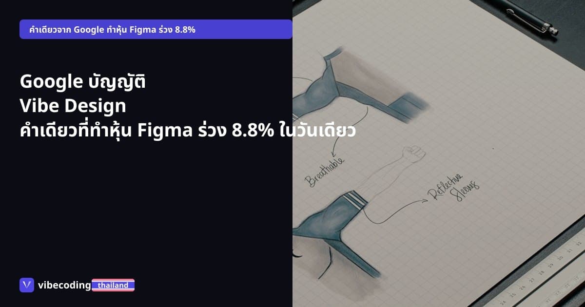 Google บัญญัติ Vibe Design คำเดียวที่ทำหุ้น Figma ร่วง 8.8% ในวันเดียว