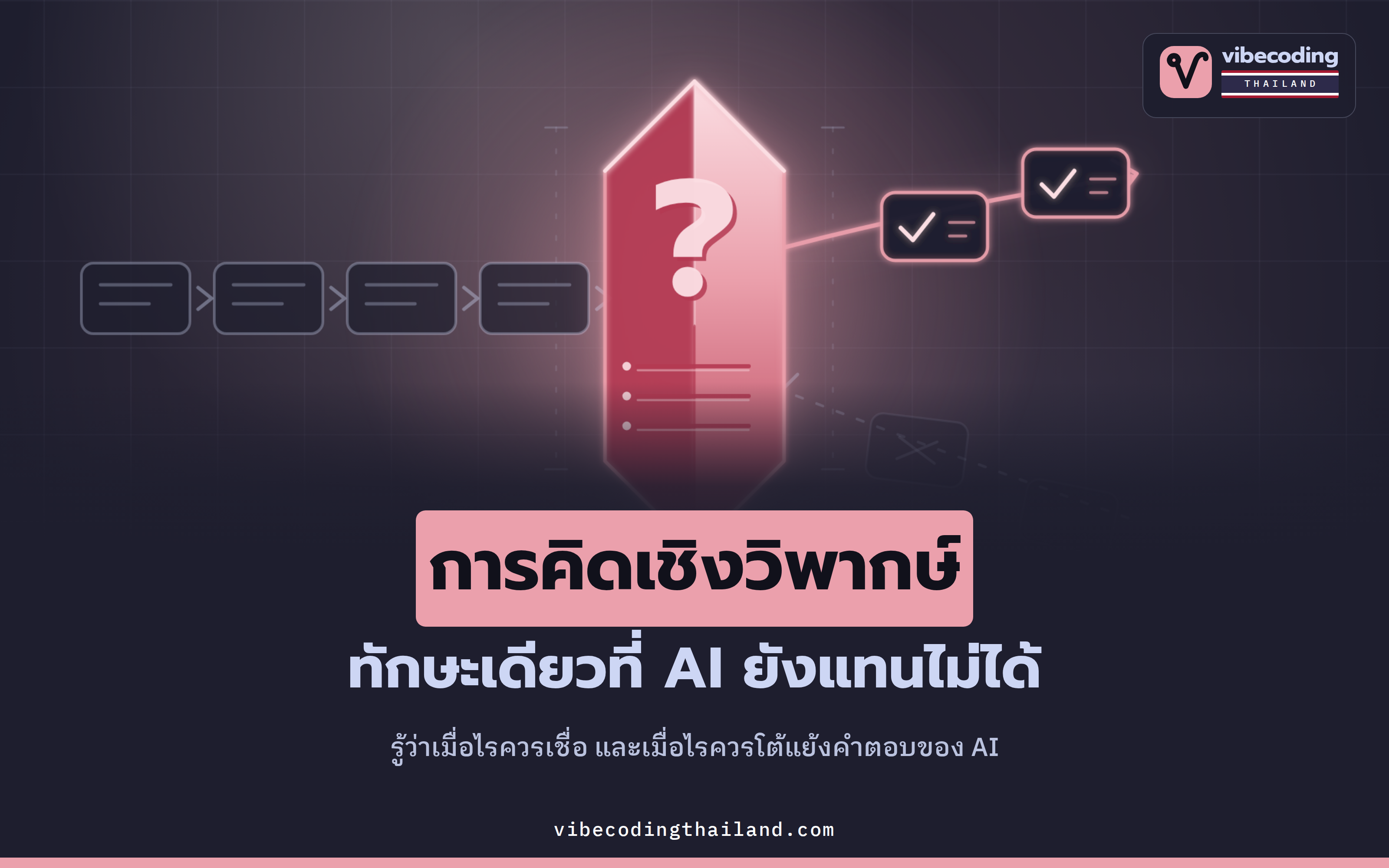 เมื่อ AI เขียนเรียงความแทนได้ ทักษะเดียวที่มันยังแทนไม่ได้คือการคิดเชิงวิพากษ์