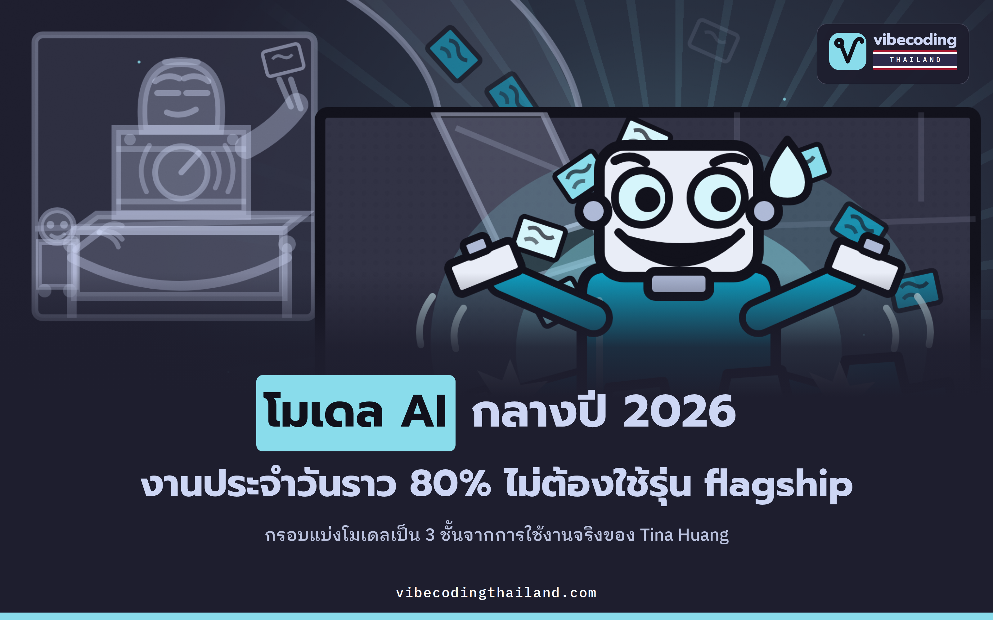 โมเดล AI กลางปี 2026: แบ่งงานเป็น 3 ชั้นกับ 1 กลุ่มเฉพาะทาง