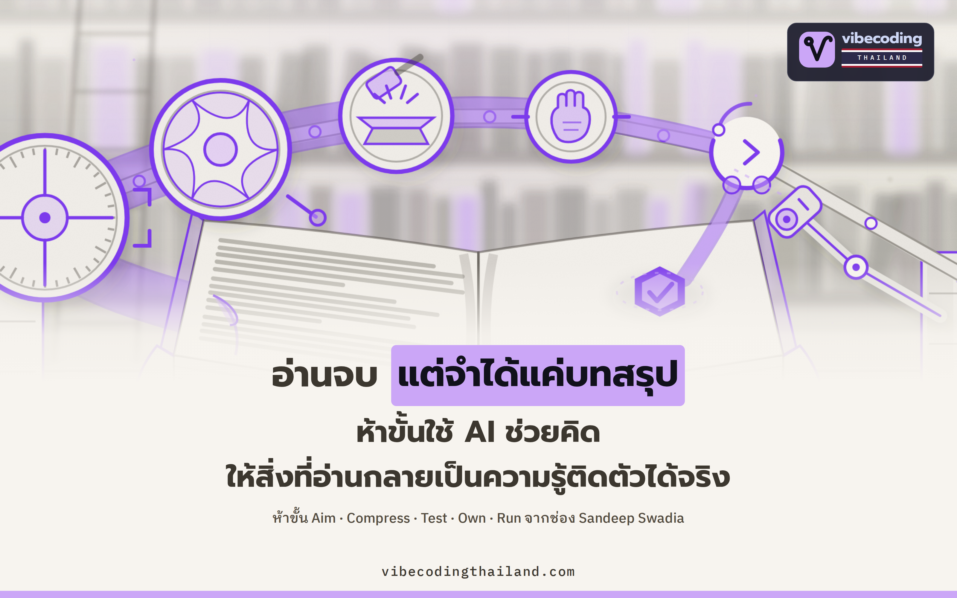 ACTOR อ่านหนังสือด้วย AI ในห้าขั้น ให้เข้าใจจนติดตัว ไม่ใช่แค่ได้บทสรุป