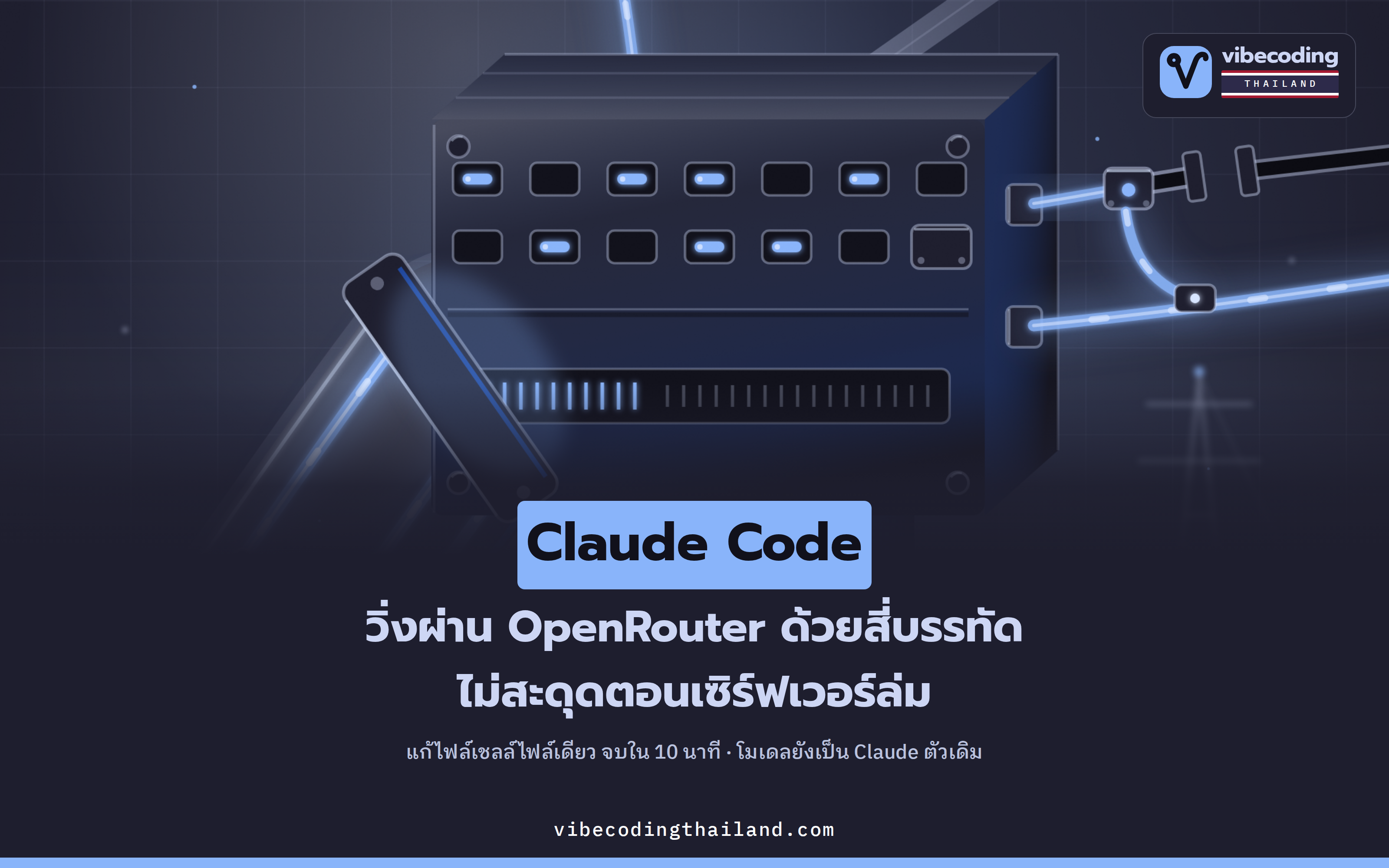 พา Claude Code ไปวิ่งผ่าน OpenRouter ด้วยตัวแปร 4 ตัว จบใน 10 นาที
