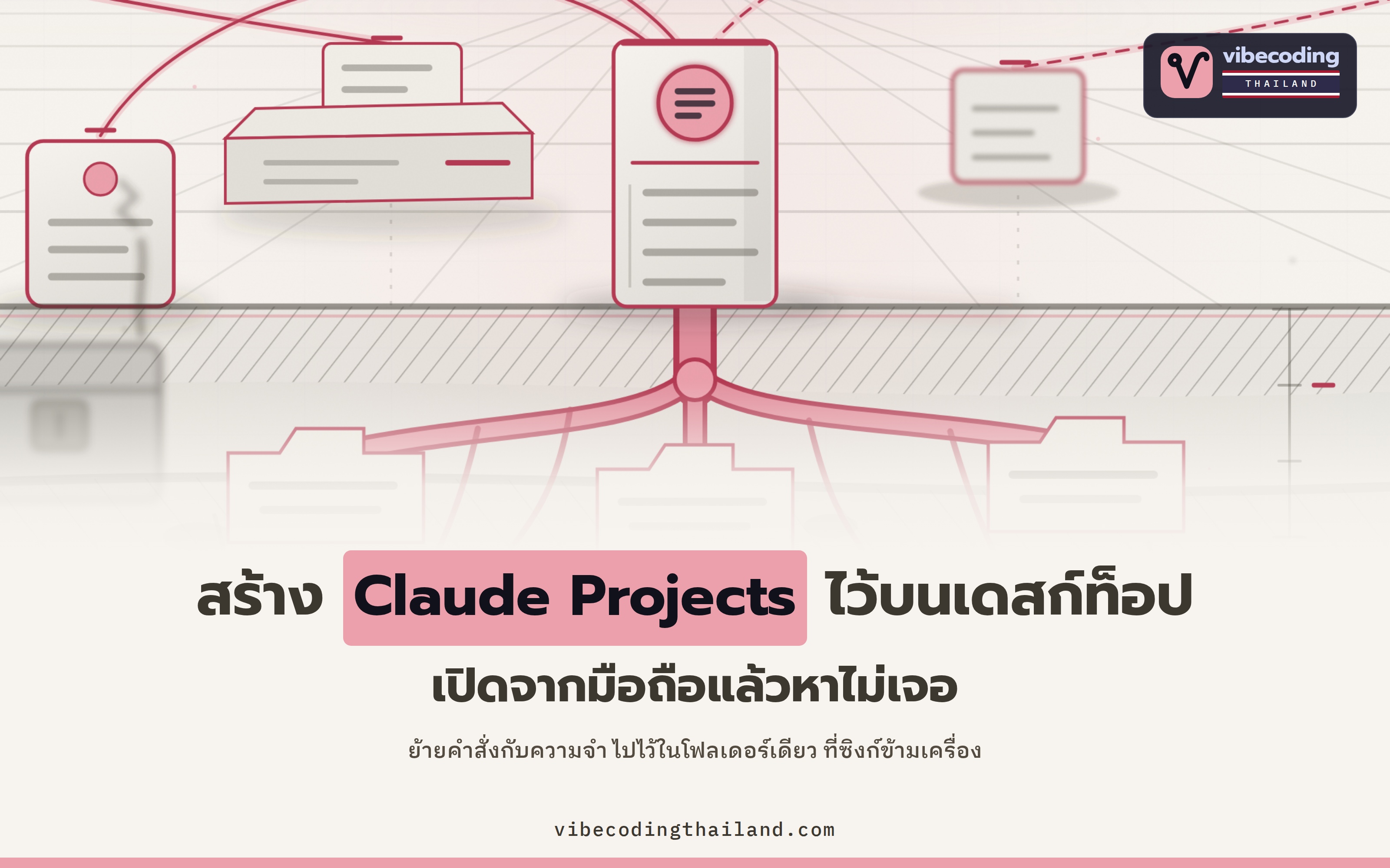 ใช้ Claude Projects แค่จัดกลุ่มแชท แล้วย้าย context ไปไว้ในโฟลเดอร์เดียว