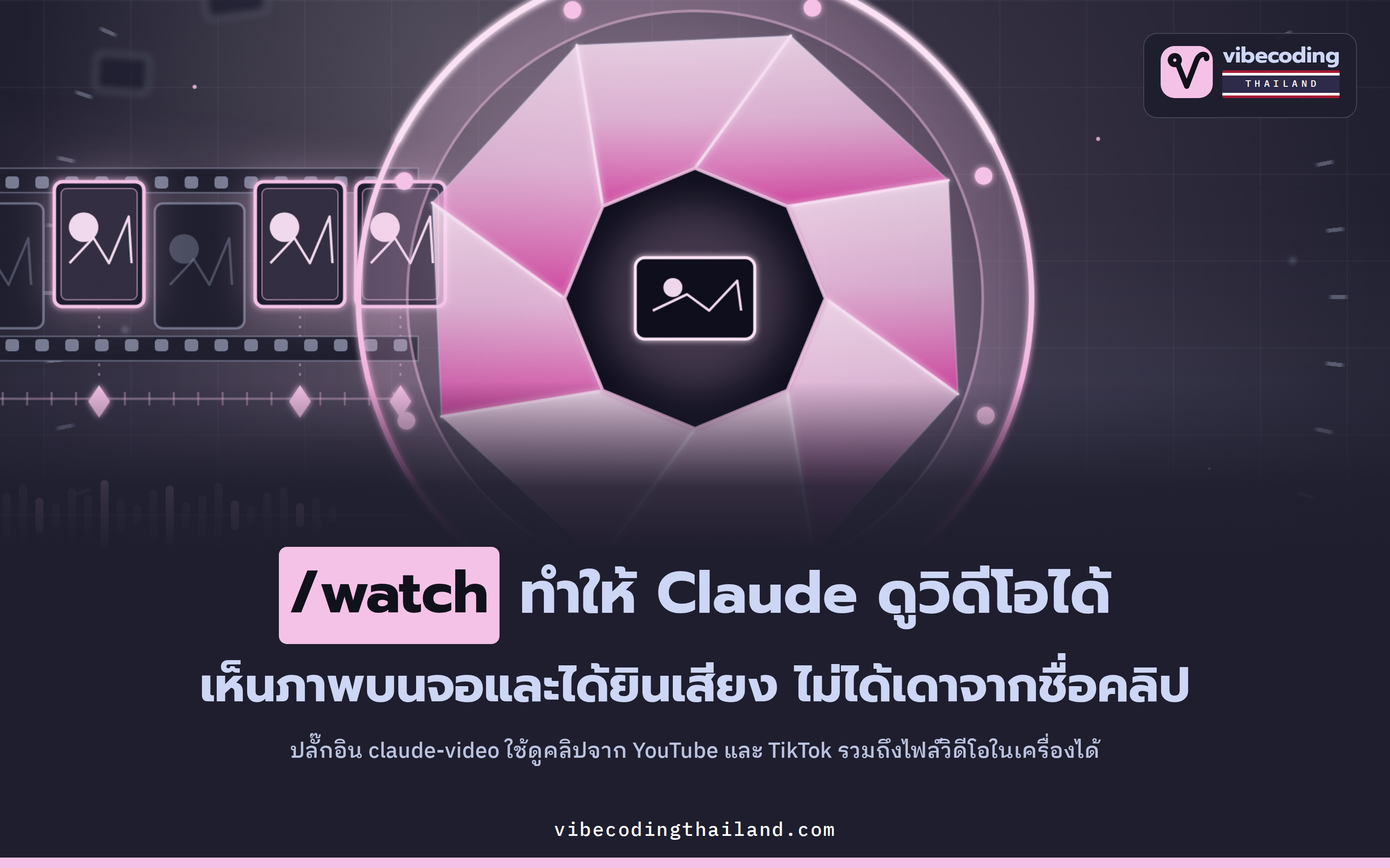 Claude อ่านโค้ด เปิดเว็บได้หมด แต่ดูวิดีโอไม่เป็น จนมี /watch
