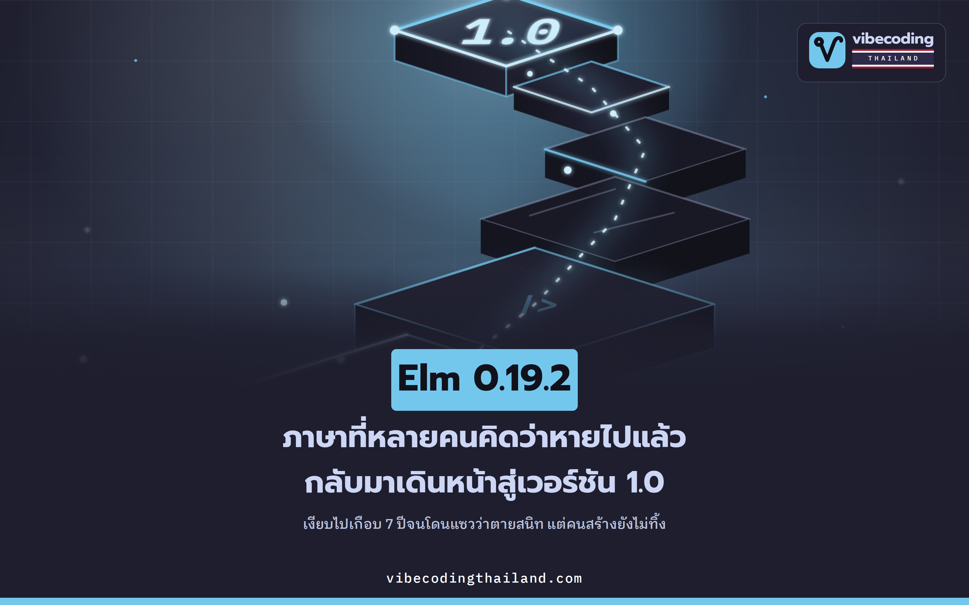 Elm กลับมาออก 0.19.2 หลังเงียบเกือบ 7 ปี พร้อมโรดแมปเดินหน้าสู่เวอร์ชัน 1.0