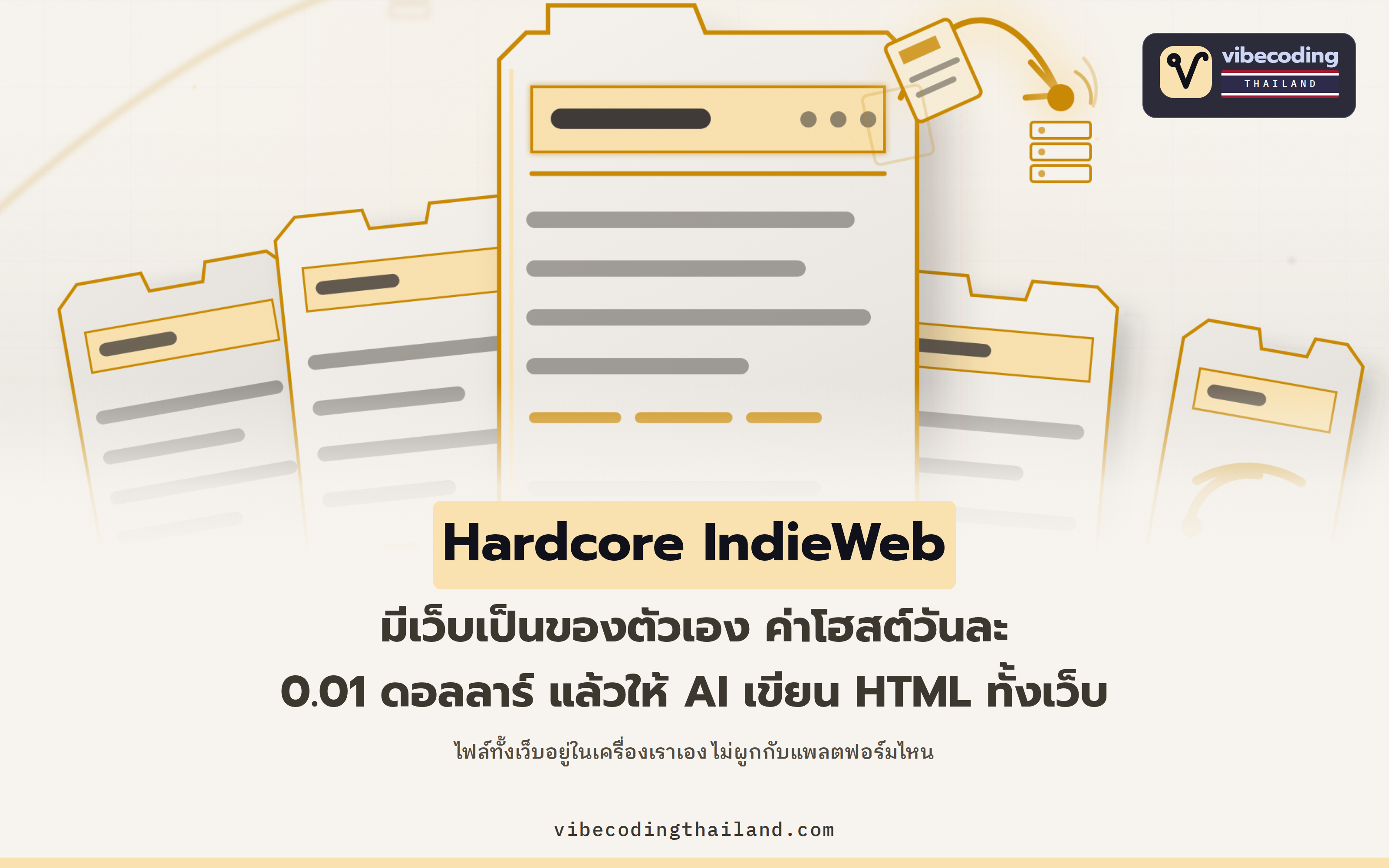 Hardcore IndieWeb: มีเว็บของตัวเอง ค่าโฮสต์วันละ 0.01 ดอลลาร์ แล้วให้ AI เขียน HTML ให้ทั้งเว็บ