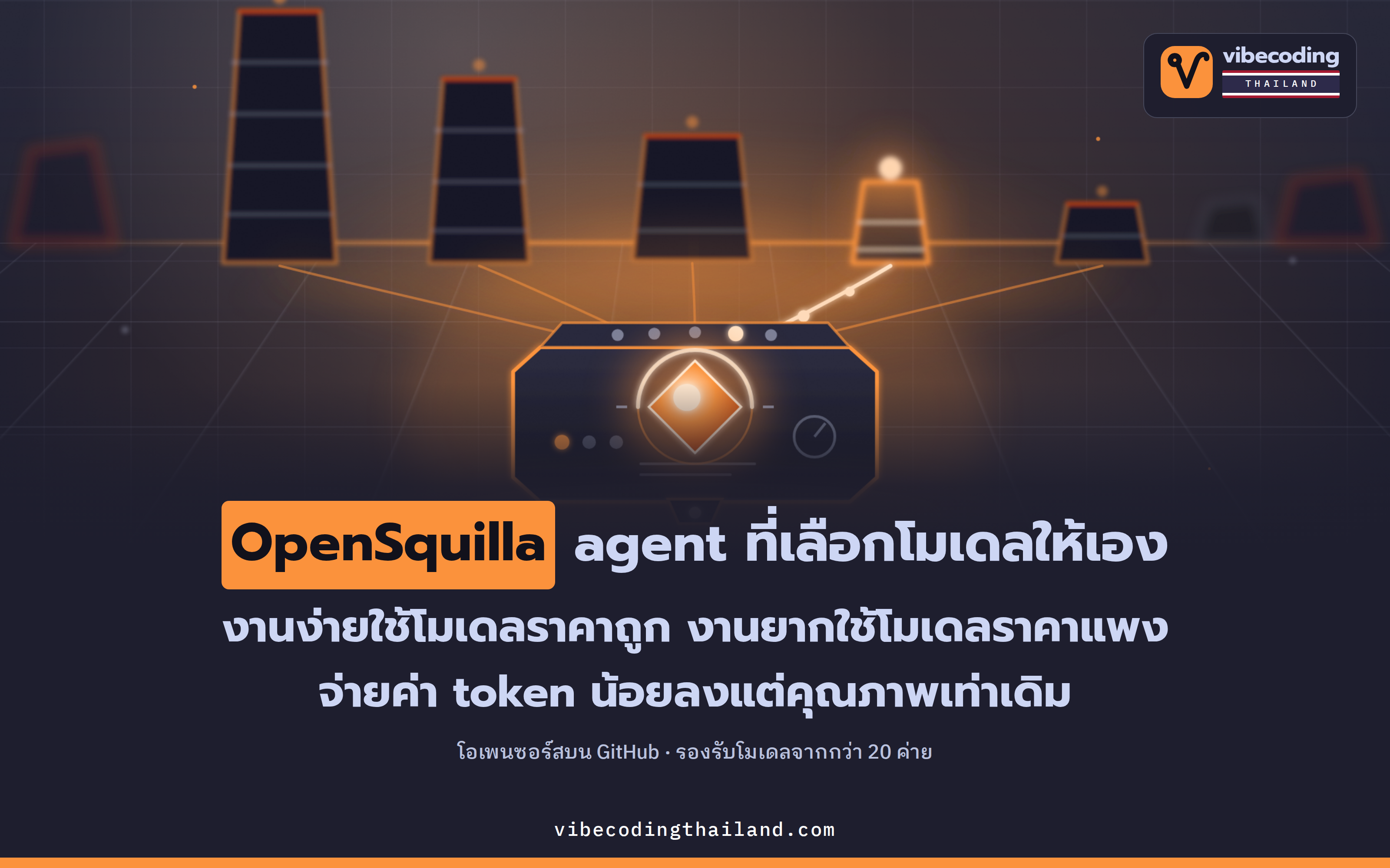 OpenSquilla AI agent โอเพนซอร์สที่สลับโมเดลตามความยากงาน ช่วยคุมบิลค่า token