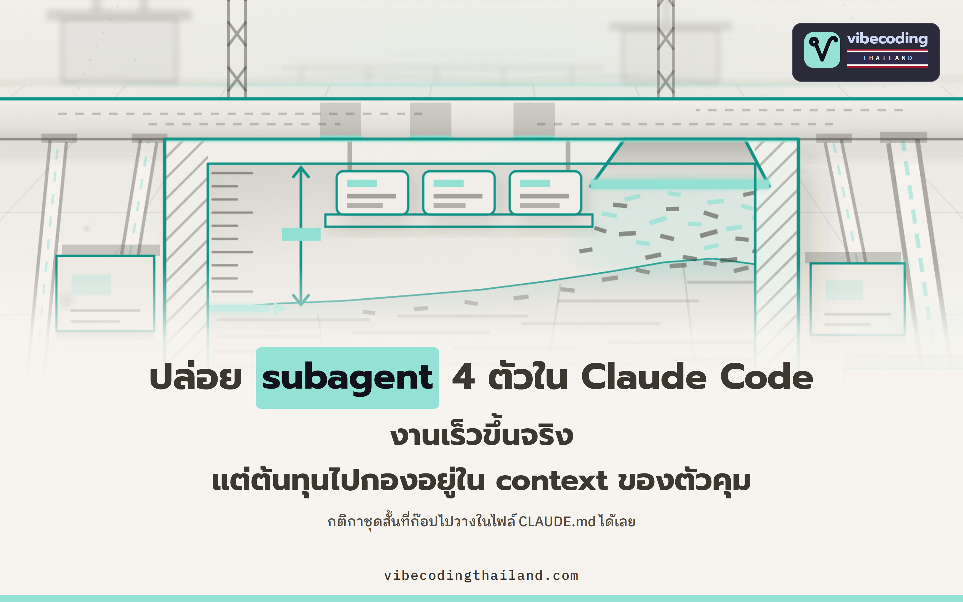The Orchestrator's Tax: ปล่อย subagent 4 ตัวใน Claude Code แล้วงานเร็วขึ้นจริง แต่ต้นทุนไปกองอยู่ใน context ของตัวคุม