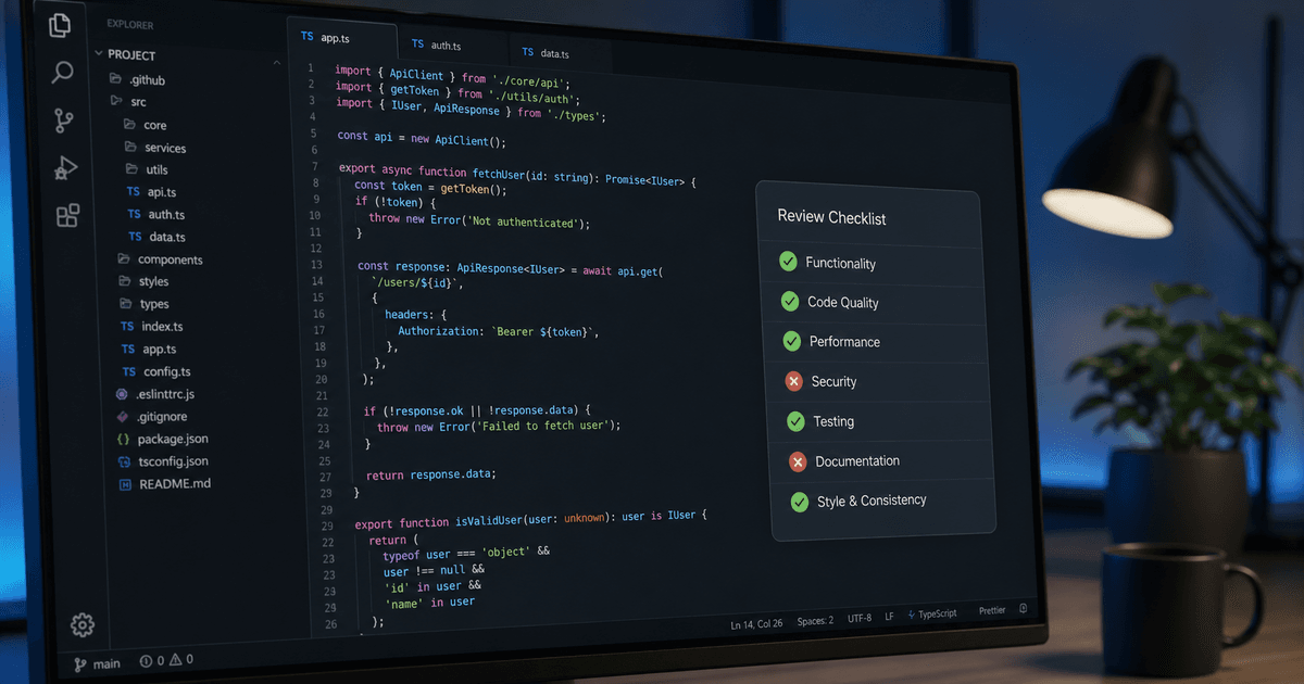 Code Review Checklist 5 มิติ: Correctness, Security, Performance, Style ...